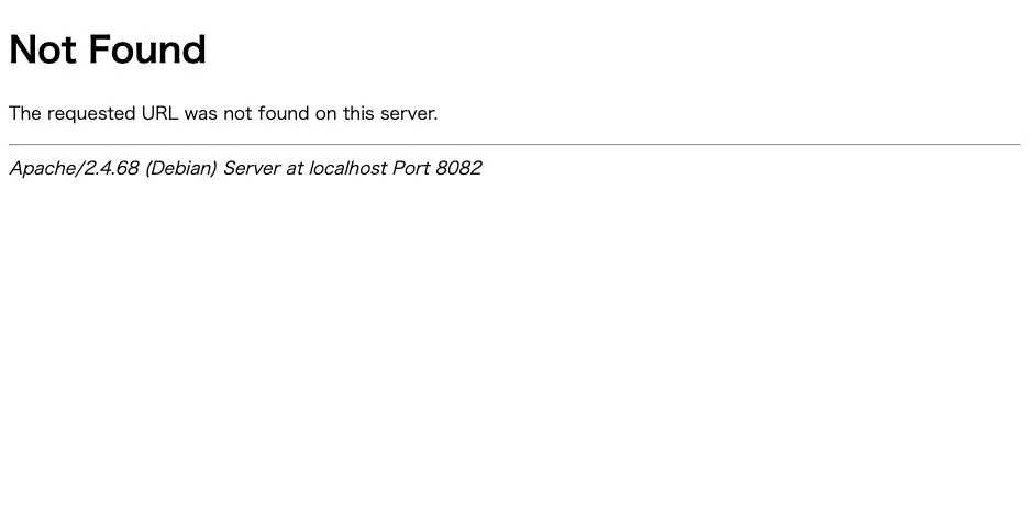 Not Found The requested URL was not found on this server.